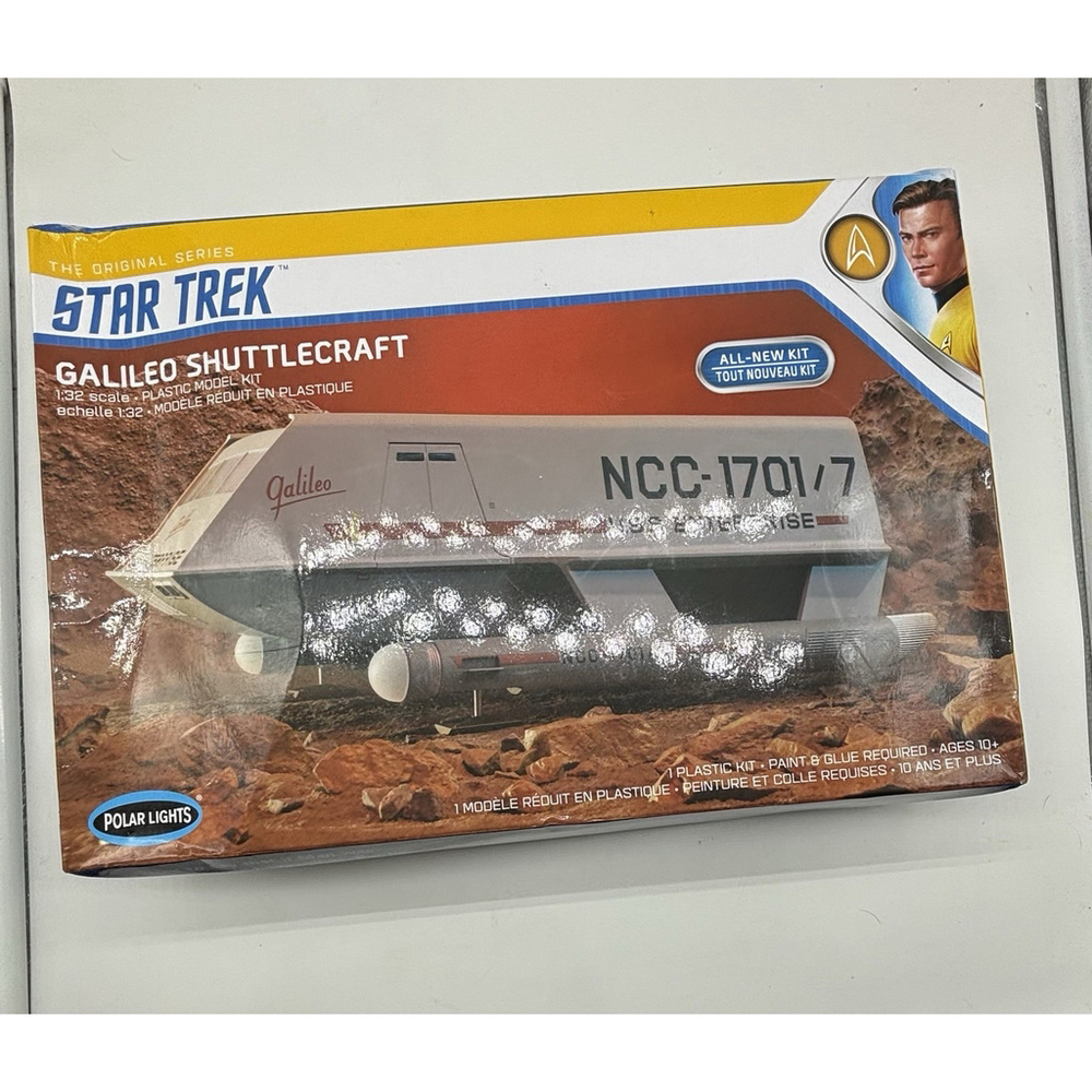 NEW OPEN BOX Polar Lights 1/32 Galileo Shuttle PLL909